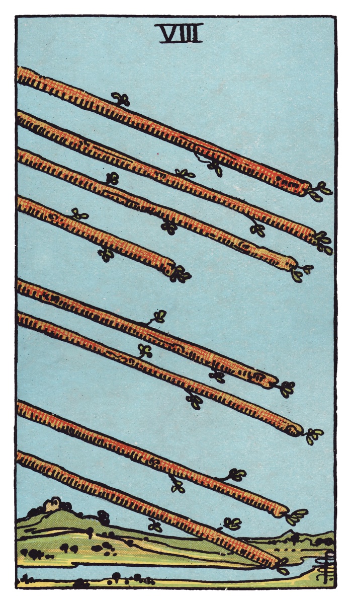 Eight of Wands tarot card