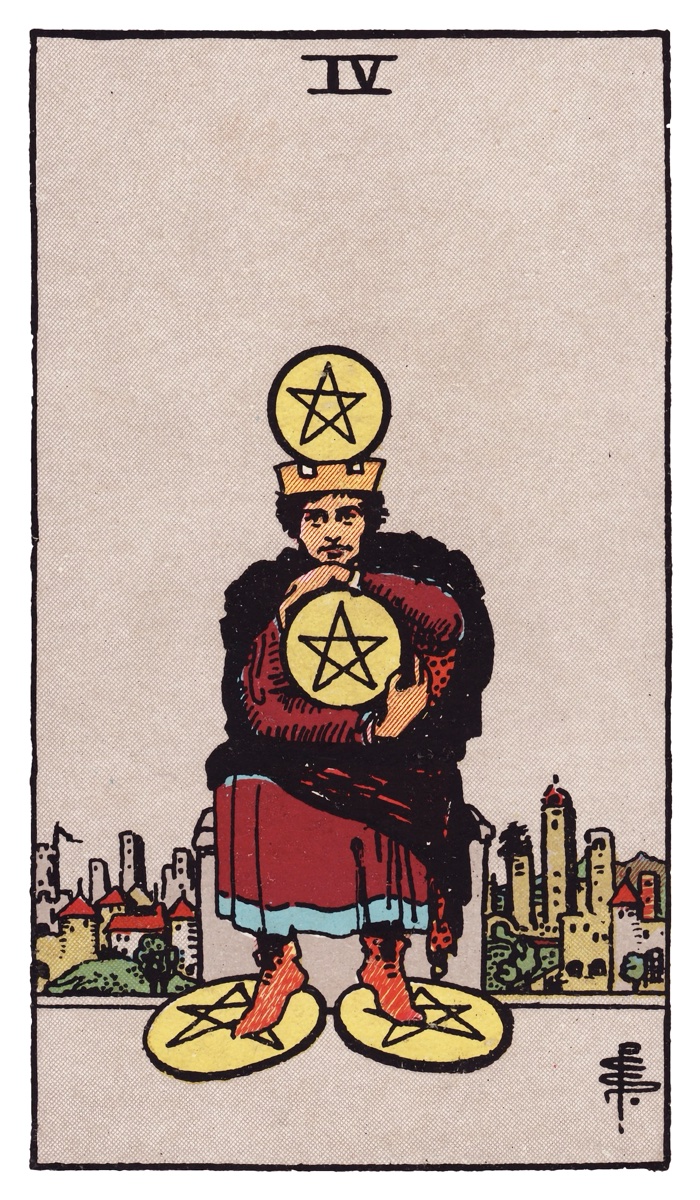 Four of Pentacles tarot card