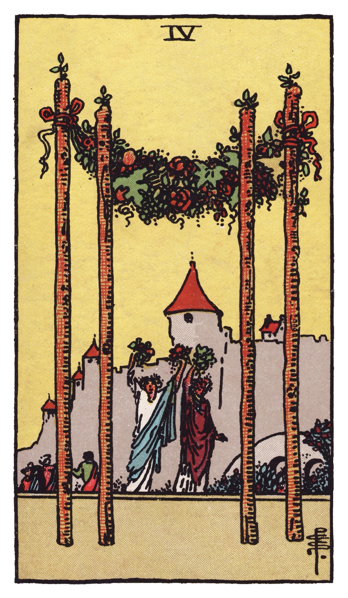 Four of Wands tarot card