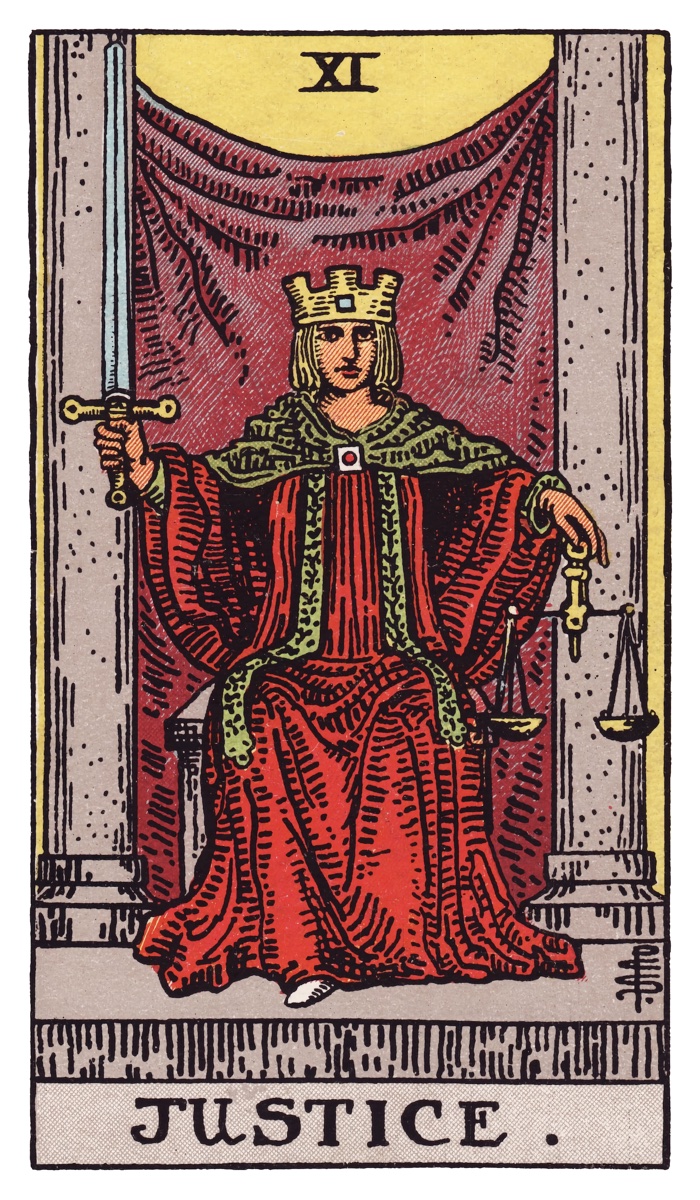 Justice tarot card