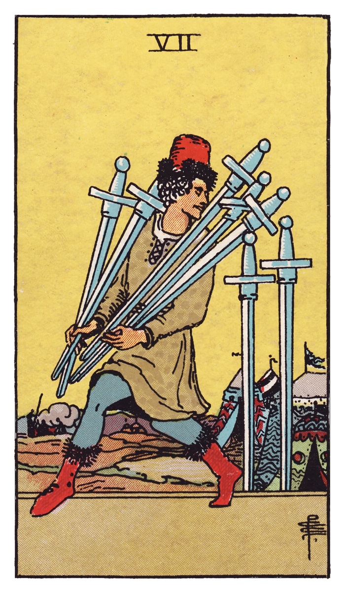 Seven of Swords tarot card