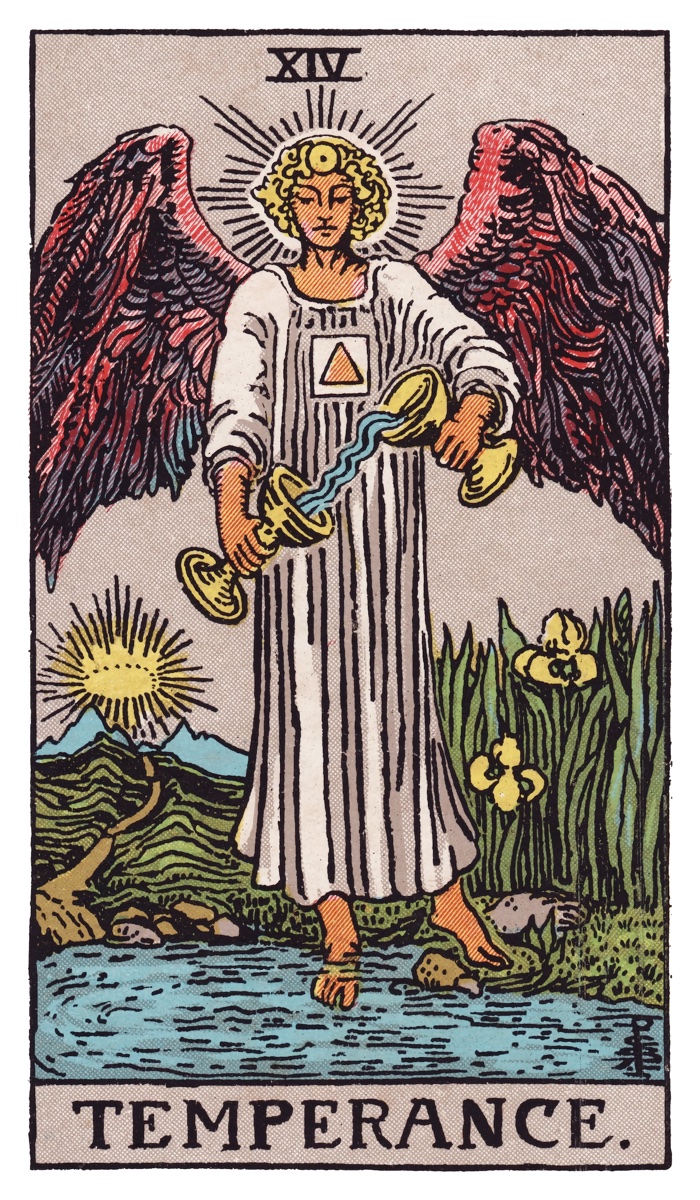 Temperance tarot card