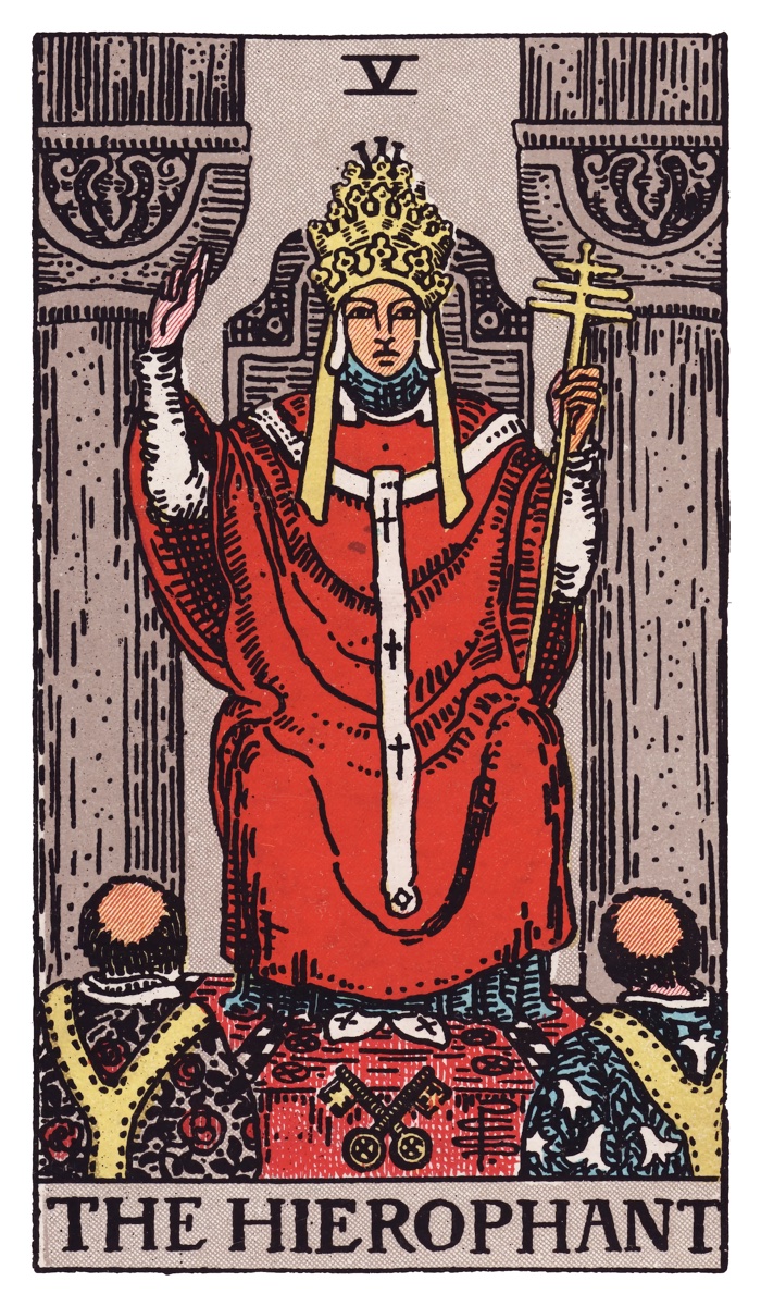The Hierophant tarot card