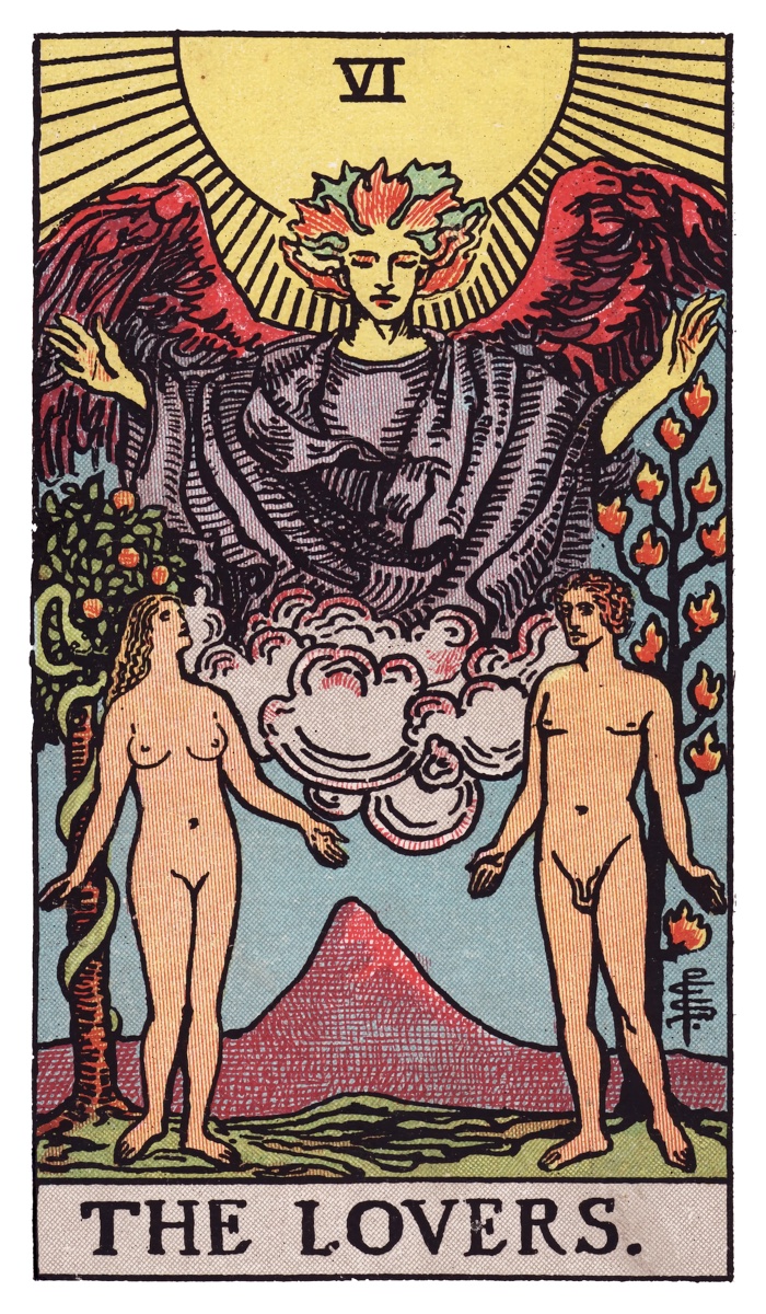 The Lovers tarot card