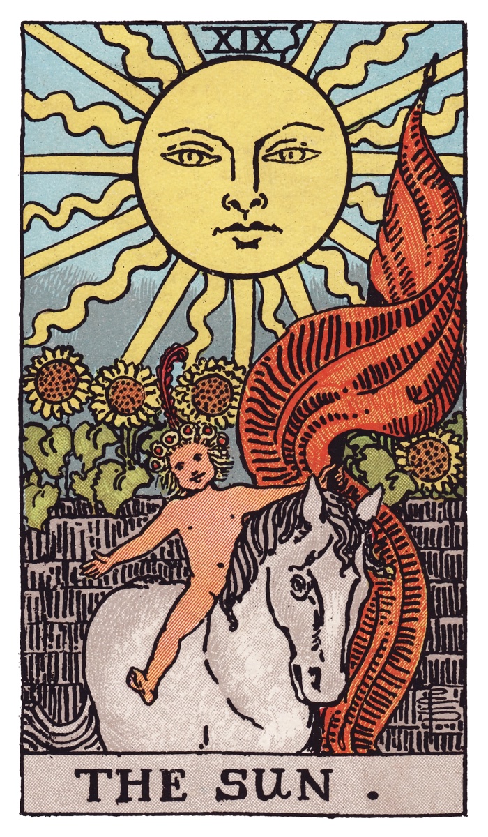 The Sun tarot card